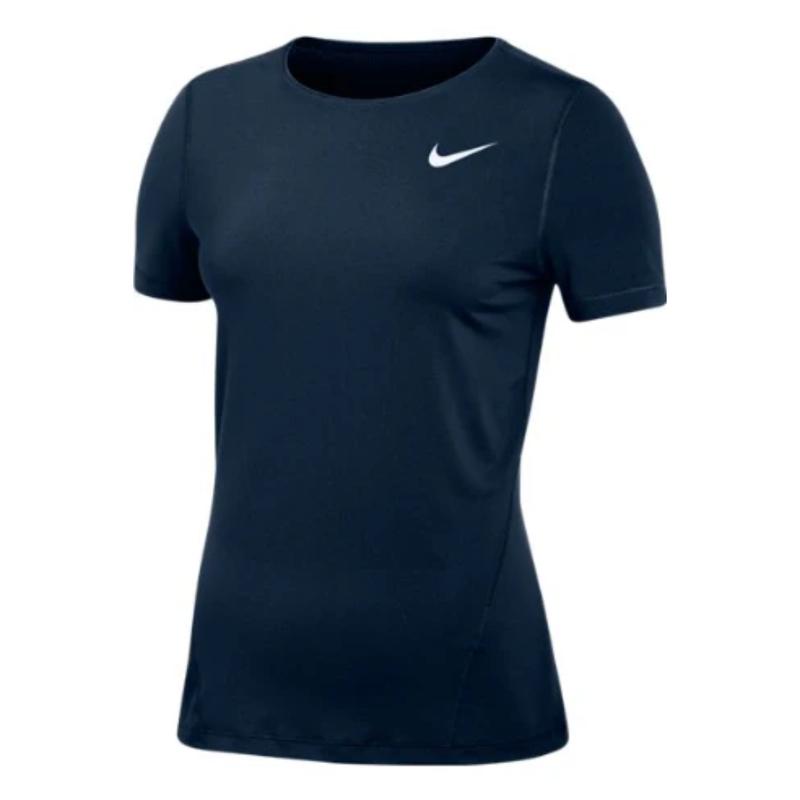 Nike Women's Pro Allover Mesh SS Top 2.0 Dri-FIT Technology Stay Dry Cooling Mesh Ideal for Sports Activities