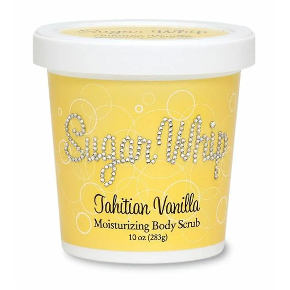 Primal Elements Tahitian Vanilla Sugar Whip Gentle Exfoliating Body Scrub Cleanser, Cosmetic Smooth Bath & Body Care Bathing Accessory