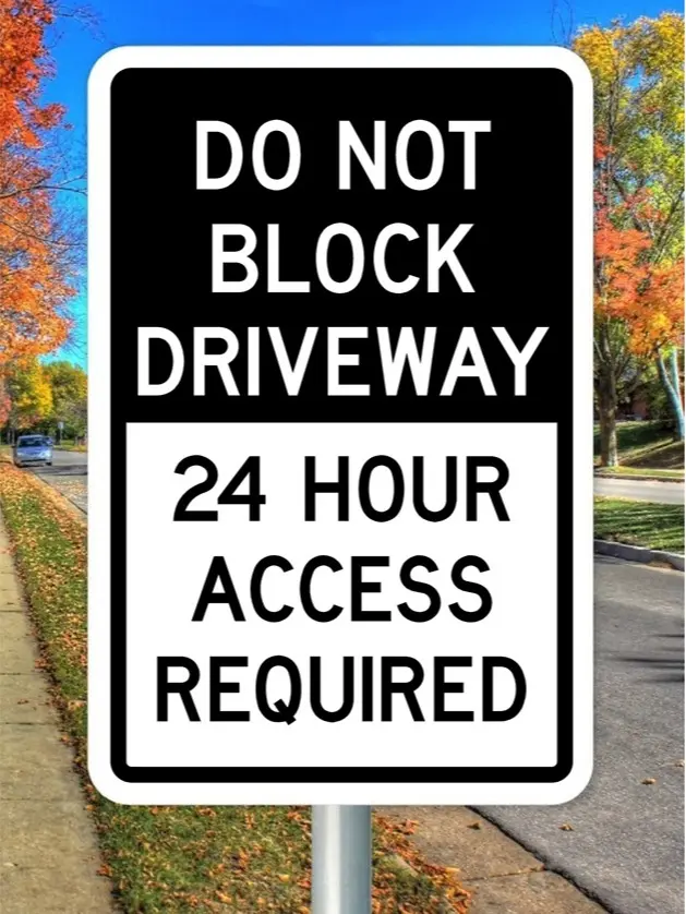 Do Not Block Driveway Sign, Home Supplies Decorative Plaque for Driveway Use