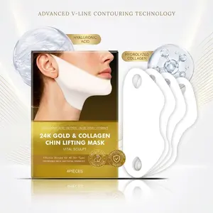 V-Line Lifting Mask 4-Pack - Jawline and Chin Firming, Deep Hydration