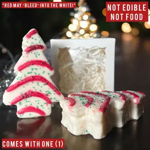 Christmas Tree Wax Melt | Tree Zebra Cake Wax Melt | Christmas Tree Cake Wax Melt | Christmas Candle | Holiday Gift Idea holiday candle Made-To-Order