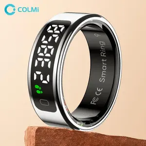 Colmi R12 Smart Ring, 5atm Waterproof, Unisex Holiday Gift, Multiple Sizes Available, Wireless Connection, Android Compatible, Fashion Design, Sleep Monitoring