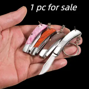 Edc Mini Folding Knife, Portable Pocket Knife, Sharp Keychain Hanging Blade, Compact Edc Knife for Daily Carry, Hiking, Fishing, Portable Multipurpose Knives, Stainless Steel Knives