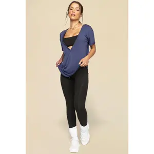 Reversible Deep V Tee - Nightshade Blue Reversible Deep V Tee - Nightshade Blue