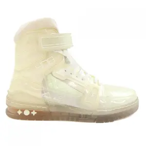 Pre-owned Louis Vuitton Rubber Small Leather Goods LV Trainer Sneakers