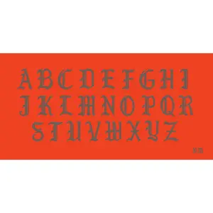 Noir English Specimen - Small Format Screen Print