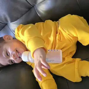 Baby's Two-piece Outfits without Hat & Shoes, Cartoon Bear Embroidery Sweatshirt & Elastic Waist Sweatpants Set, Baby's Clothes for Daily Wear, Baby Clothing