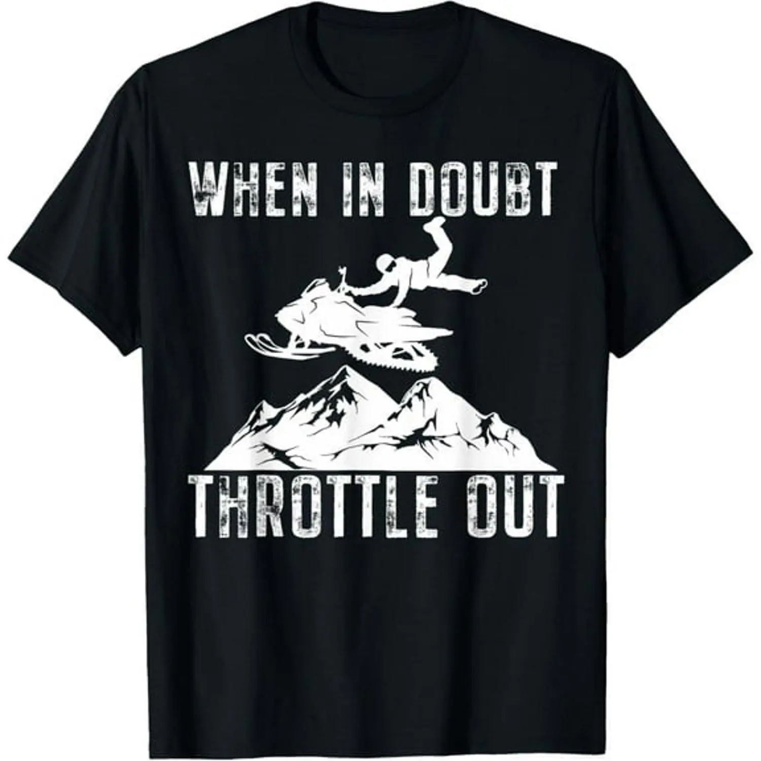 Snowmobile Sled Graphic T Shirt Winter Sports Funny Creative Design Apparel Casual Outdoor Adventure Tee Racing Enthusiast Vintage Style