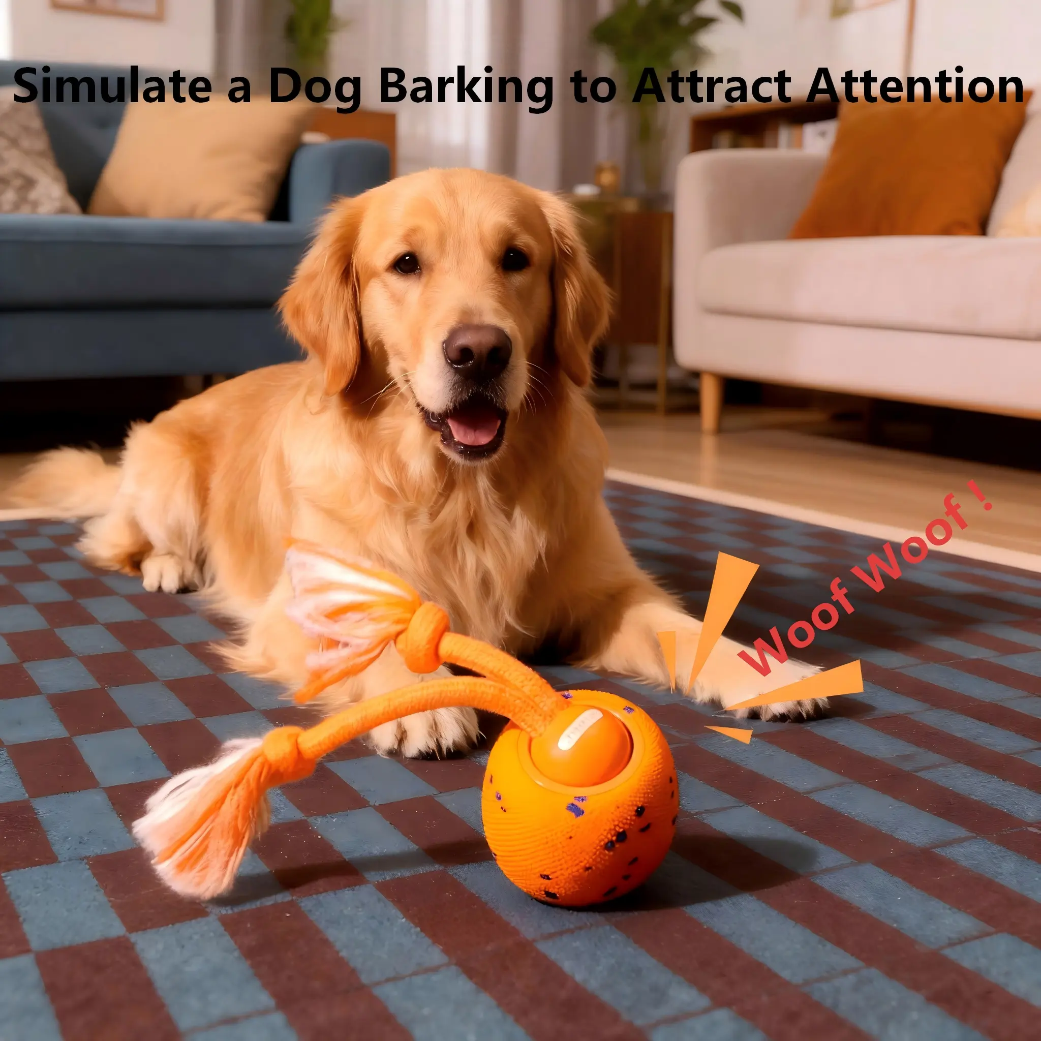 US三軒茶屋 Len オモシーチャンネル SPECIAL BULLS BALLS Cheerble] Smart Interactive Dog Ball, Wicked Ball Rolly, Automatic