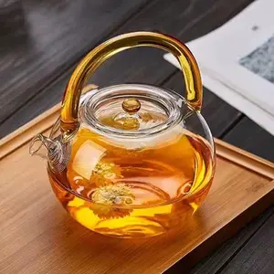 Sunny Glass Teapot – Elegant 1-Piece Infuser Teapot
