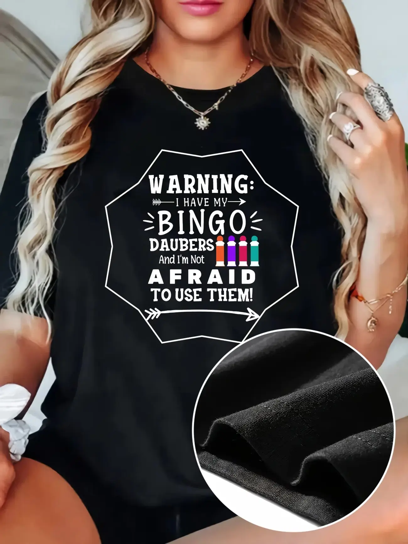 Bingo Lover Tee  Warning I Have My Bingo Daubers