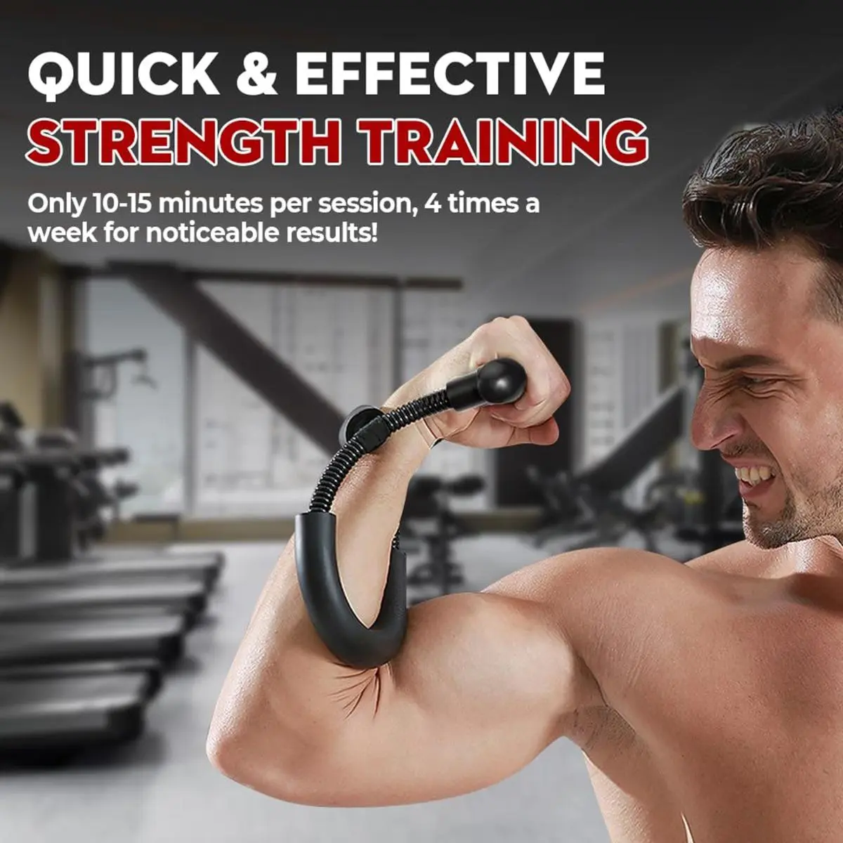 [Professional Grade] Arm Strength Trainer, Adjustable Resistance, Strengthening Grip, Wrist Strength, Biceps, Fitness Equipment