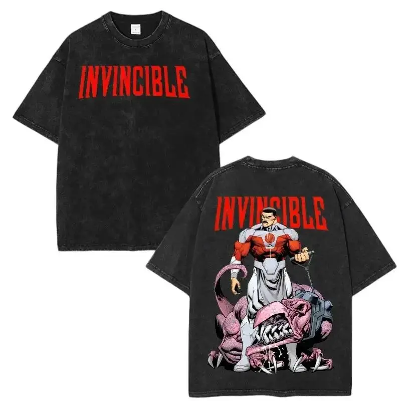 Invincible Grand Regent Thragg Graphic Tee, Retro Y2K Vintage Harajuku, Casual Crew Neck Short Sleeve Fashion Top for Men Women 90s Graphic American Casual Short Sleeve Tee | Premium Soft Cotton Classic Unisex T-Shirt for Daily, Gym & Streetwear