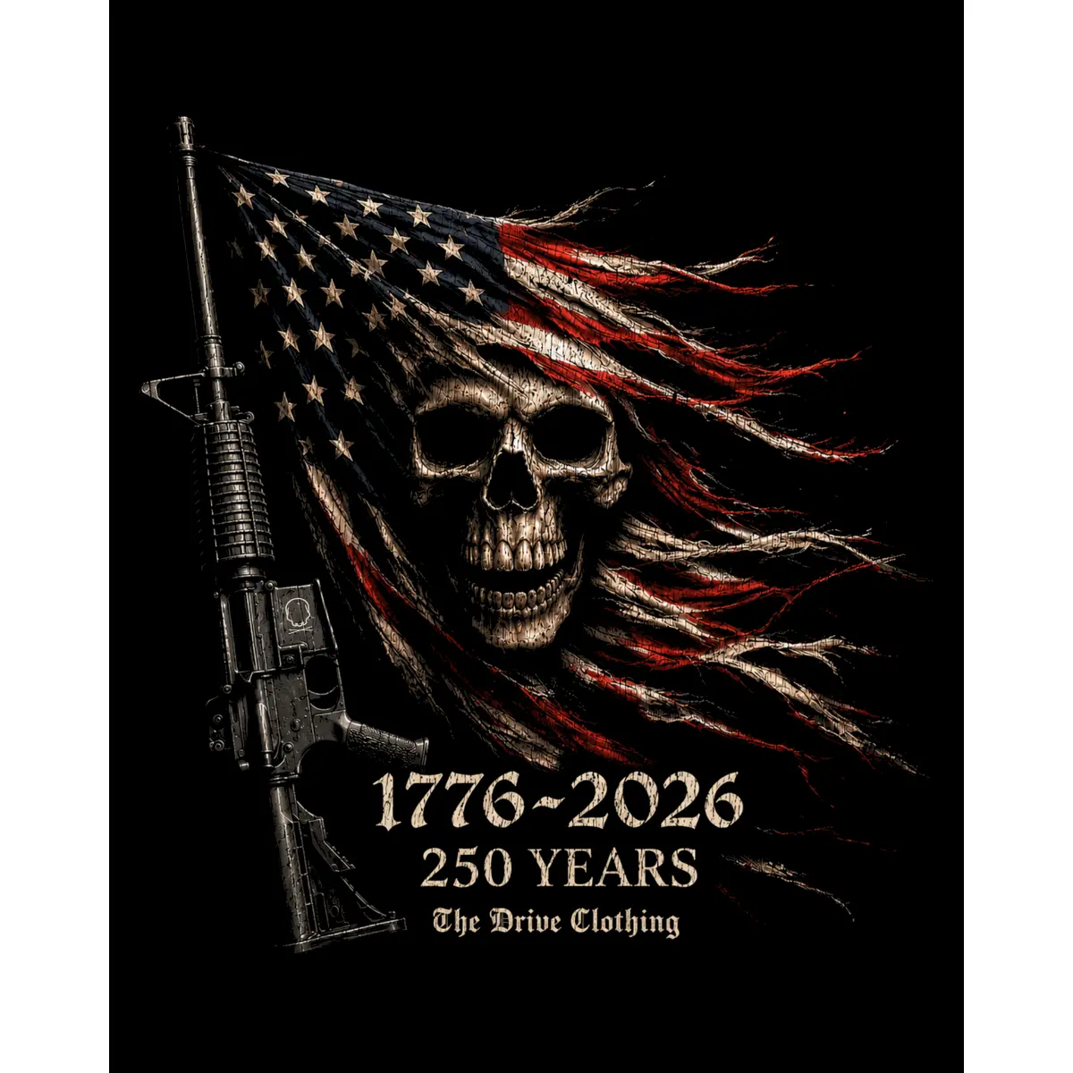 250 USA FLAG DECAL
