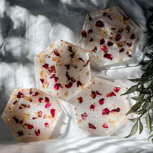 Rose Petal Coasters