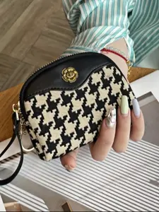 Women's Mini Wallet, Textured Wallet, New Arrival Elegant High-End Small Coin Purse, Creative Vintage Zipper Storage Bag, Compact and Stylish