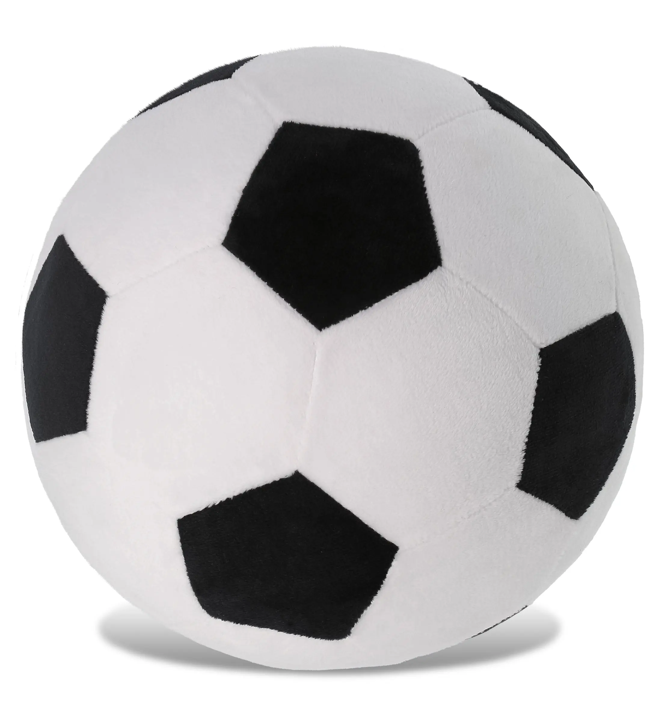 DOLLIBU Super Soft Plush Soccer Ball Stuffed Toy - Durable Soft Fluffy Polyester, 8.6x8.6x8.6 in/8.6 in, Realistic Embroidered Pentagon Decor, Sports-Themed, Safe for Ages 0+, Unisex, Child Development Indoor Pastime