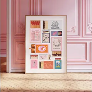 TOG Throne of Glass Inspired Matchbox Style Print Gift Booktok Inspiration Sarah J Maas Minimalist Aesthetic Wall Art Book