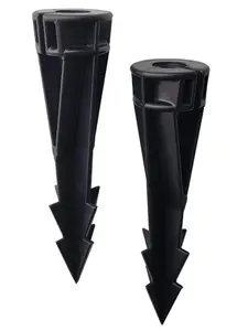 COLOER Landscape Lights Ground Stake Spikes Replacement PVC-Medium Size with Cut COK1002S