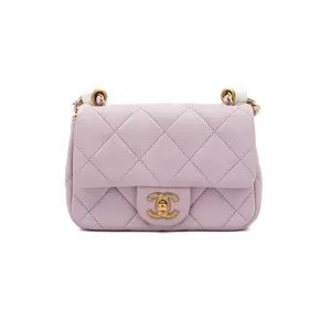Pre-owned CHANEL Leather Shoulder Bags CF Square Mini Pink Limited Edtion AM7667