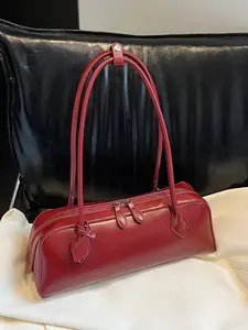 Women's portable bag, high-end texture women's shoulder bag, simple and personalized niche exquisite women's armpit bag, fashionable design suitable for daily commuting, shopping, dating, and gatherings, Classic Shoulder Bag