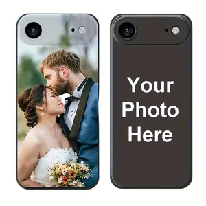 Custom Photo Phone Case – Please Send Image After Purchase.[Stylish, Colorful Phone Case] Stylish, Colorful, Customizable Matte Black TPU Phone Case for iPhone 11 13 14 15 16 Pro Max, Clear, Cute, Simple And Unique Gift for Friends, Photo - to - Print