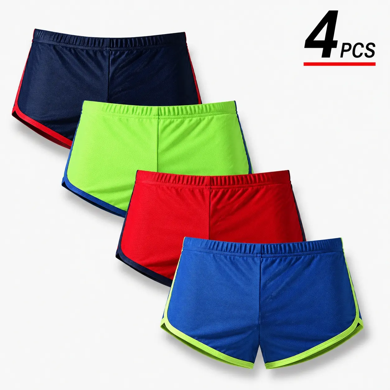Men’s 1/4-Pack Sport Shorts, Lightweight fabric Quick-Dry Breathable Athleisure Mens Clothing, Gym & Running Athletic for Summer Workouts fathersdaygift,summerwins