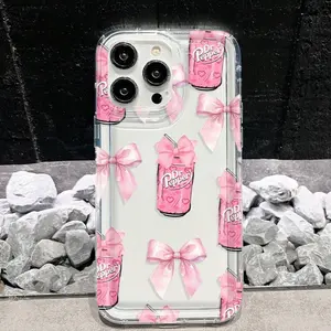Cute Bowknot Anti-Drop Protective Phone Case, Accessories, Fits iPhone XR/11-16 Plus/17 Pro Max/air Series, Samsung A13-A55, Fashionable Aesthetic Gift for All