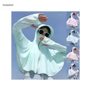 2026 Viral Women's Sun Protection Jacket, UV Block Hoodie with Face Cover, Breathable Cooling Cape for Outdoor, Hiking & Beach Use,summervibes