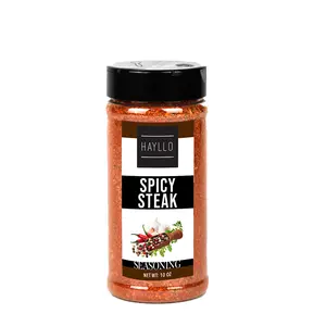 Fiery Flare Hayllo Spice Steak Seasoning: 10oz, Bold Blend with Spice, Thyme, and Paprika