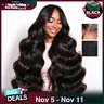 [GLUELESS] LYSILF Natural Black 7x6 Glueless Body Wave wig HD Lace Remy human hair Water & Deep wave 200 Density Ready to Wear Beginner Friendly 7x6 Burmese curly Brazilian human hair Pre Plucked Pre Cut closure Lace wigs 14-40 Inch #blackfriday