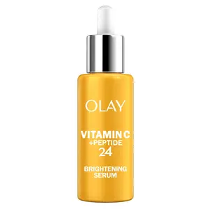 Olay Vitamin C Brightening Face Serum - Hydrating, Lightweight, Visibly Corrects Discoloration, Paraben Free, 1.3 oz