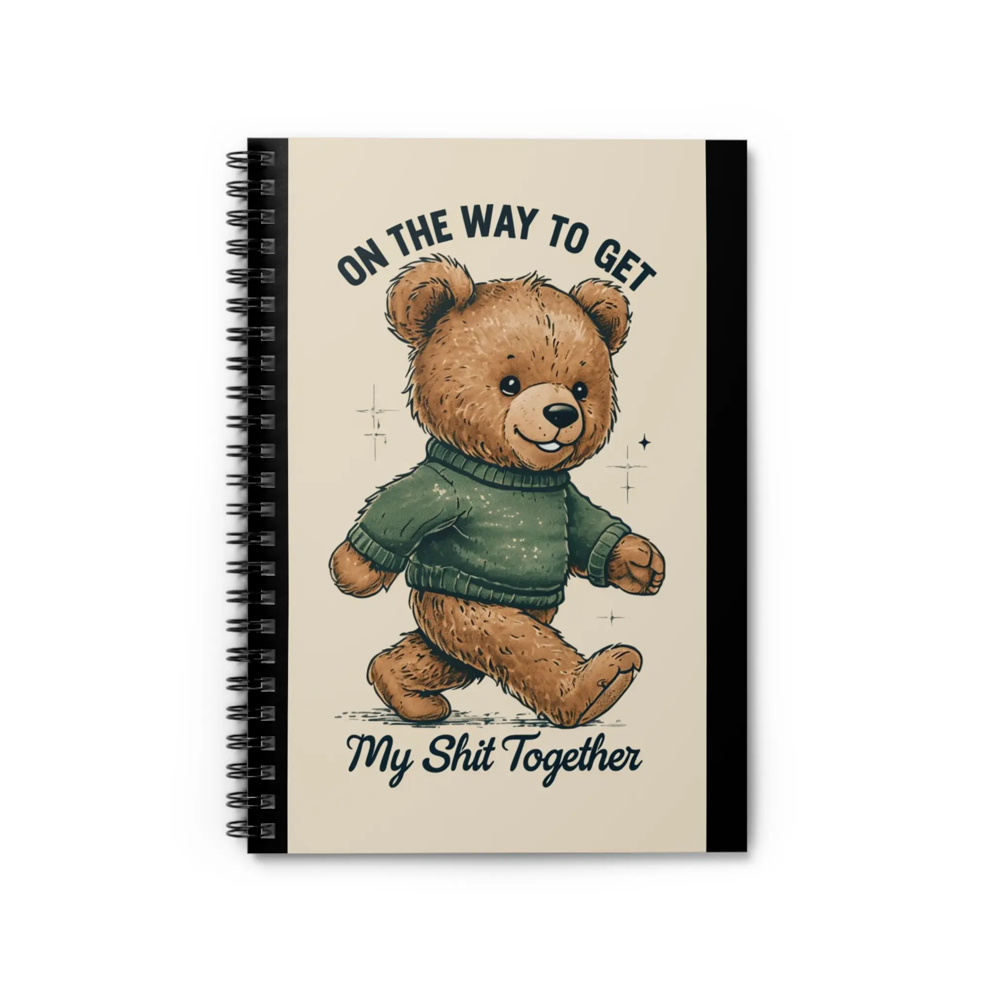 On My Way to Get My Sh*t Together Notebook ✨ Cute Bear Journal | Aesthetic Daily Planner