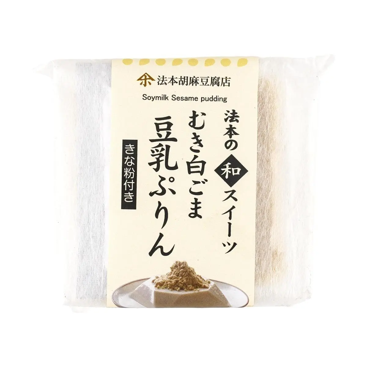 HOMOTO Muki Shirogoma Tonyu Purin-Soy Milk Pudding,White Sesame Flavor,2.82 oz
