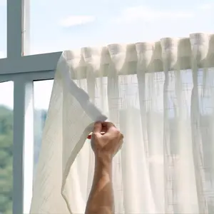 Japanese Magic Stick Light Blocking Curtain, Self-Adhesive No Drill Installation for Bedroom, Living Room, and Dining Room, Breathable Mosquito Proof Design