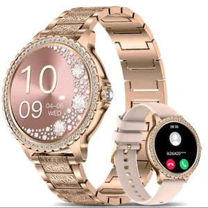 Fashion Smart Watch for Women, 1.32-inch HD Large Screen Digital Watch , Waterproof Fitness Tracker, Compatible with Android and iOS Systems, Wearable