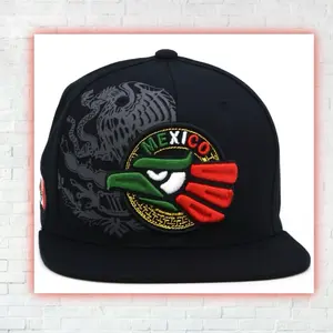 Mexican Eagle New TL Mexico Embroidery Snapback Hat Aguila Adult Baseball Cap