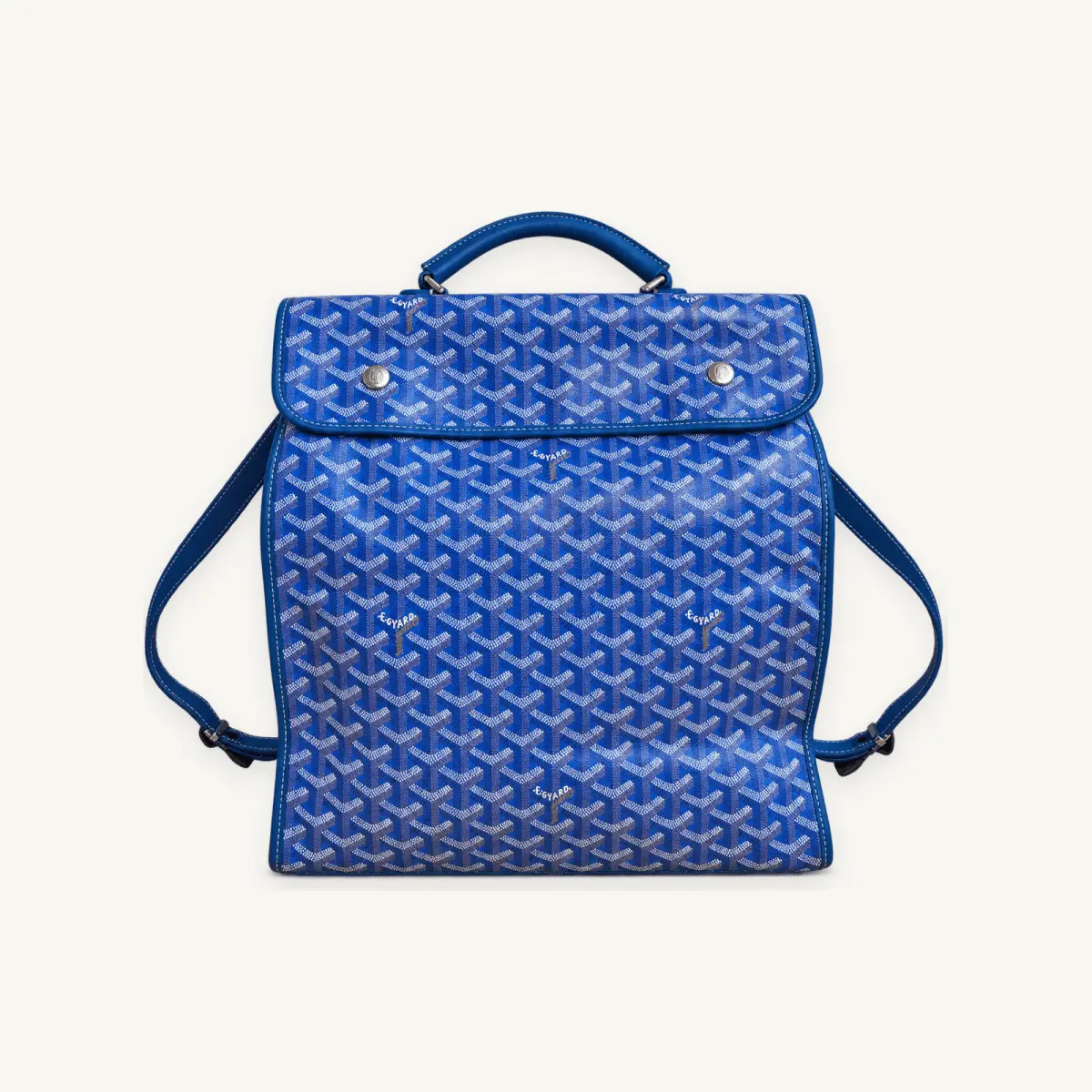 Pre-owned Goyard Saint Léger Backpack Blue Goyardine SC228