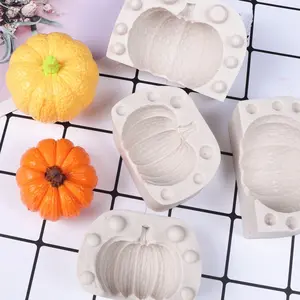 3D Pumpkin Silicone Mold for DIY Handcrafted Soap, Candle and Wax Melt Making, Perfect for Holiday Decor and Creative Projects