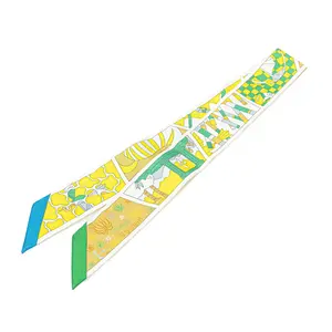 Pre-owned HERMÈS Silk Small Leather Goods Factory Suite Scarf