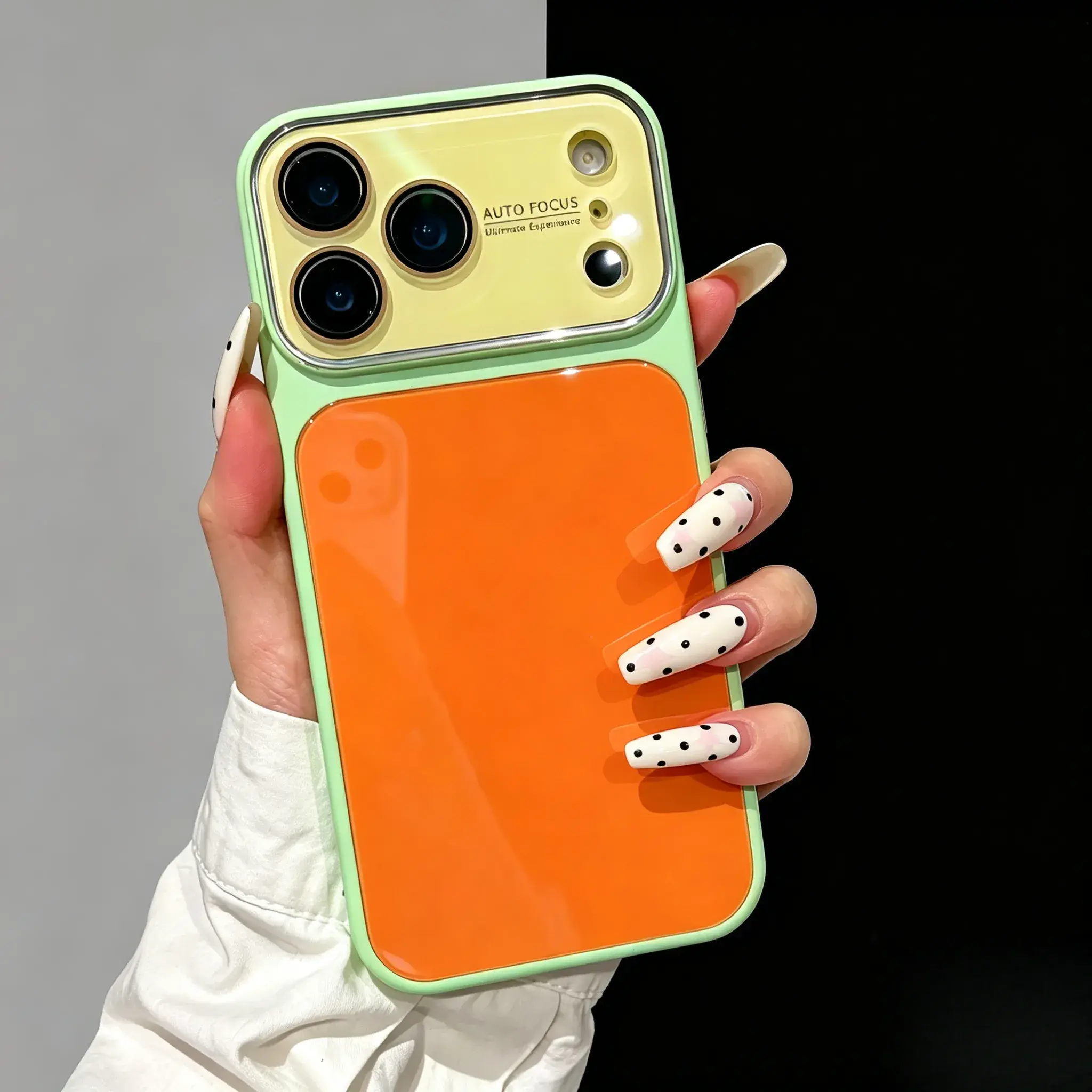 Cute Dopamine 3-Color Combo Cellphone Casing with Built-In Lens Protection, Full Coverage Handheld Accessory for iPhone 15/16/17 Pro Max Devices, Mobile Phone Accessories
