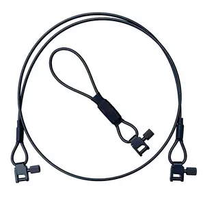 Tri-lock Swivel Ultralight 2 Point Rifle Sling – PVC Coated Steel Gun Sling w/NeverLoose Crimps – Waterproof, Packable & Snag-Free Shotgun Sling – Minimalist Chest or Shoulder Carry for Hunting & Outdoors rifle rope strap steel core flipline universal ada