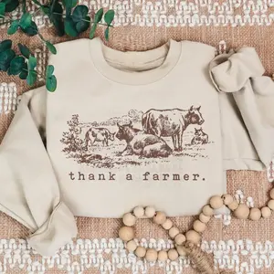 Thank A Farmer Sweatshirt, western clothing hoodies, western outfits women, western tops