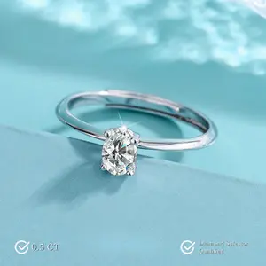 Zora Oval Moissanite Ring S925 0.5 CT - Oval Cut - Lore Jewelry