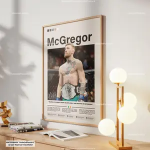 Conor McGregor Poster, McGregor Print Wall Art, Notorius Decor, UFC Legend Poster, UFC Print Gift Idea, McGregor UFC Fan Gift, McGregor Png ( Unframed - Print Only )