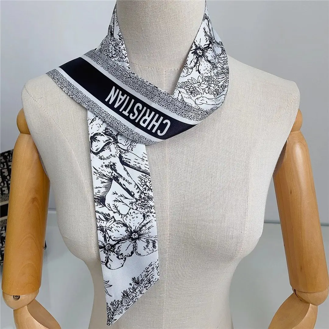 Animal Printed Tarot Silk Twill Scarf