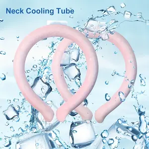 Reusable Neck Cooling Tube, Portable Ice Pack, Natural Below 82.4°f Cool, Ideal for Hot Weather, Fever, Camping, Surfing, Fitness, Circular Ice Pack Adults
