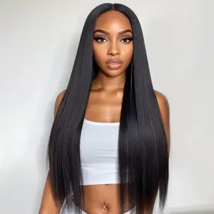 [LIVE ONLY] West Kiss HD Lace Wigs Straight 13x4 Lace Front Wigs Human Hair Pre Plucked Hairline Pre Bleached Transparent Lace Wig