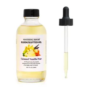 Caramel Vanilla Pear Body Oil - Midnight Jasmine & Black Currant Seductive Gourmand Fragrance