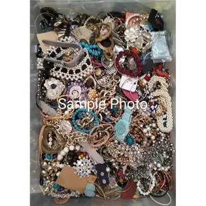 3 Pound Mystery Costume Fashion Jewelry Junk Craft Resale Mostly Wearable Lot